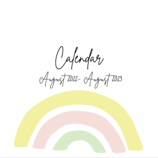 August 2022-August 2023 Simplistic Calendar